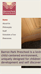 Mobile Screenshot of barronparkpreschool.com